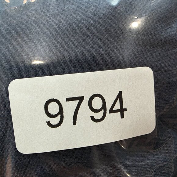 Womens Michael Kors Navy Blue Twist Front Top Long Sleeve Rayon Stretch Size M - Picture 9 of 9